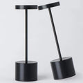 2Pack Cordless Table Lamp, Rechargeable LED Battery 5000mAh Metal USB Portable Powered Desk Lamp, 3 Levels Brightness Light for Restaurants Outdoor (2pack 10.25in Titanium)