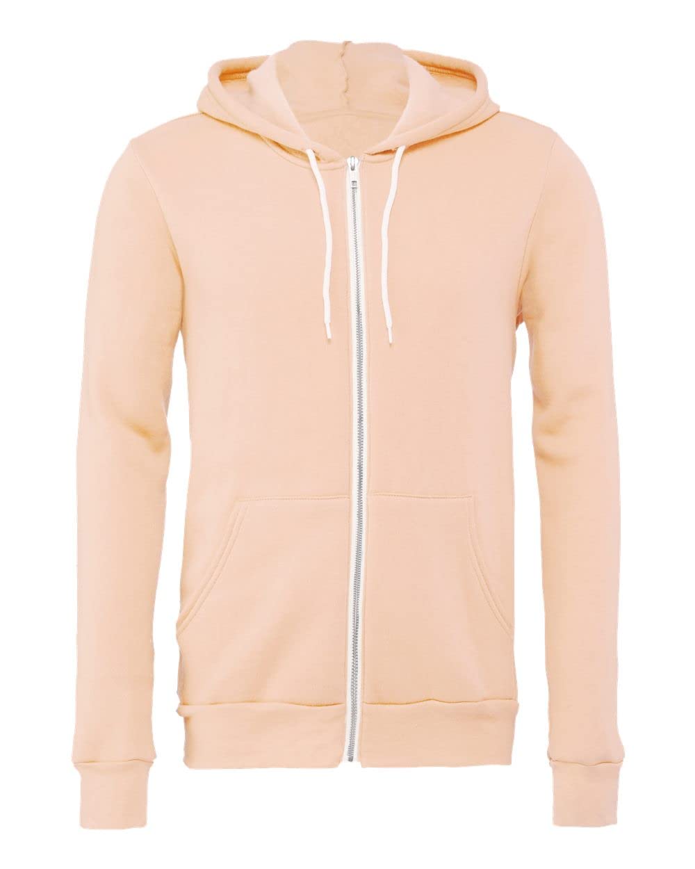 Bella & Canvas Men's 3739 Unisex Poly-Cotton Fleece Full-Zip Hoodie