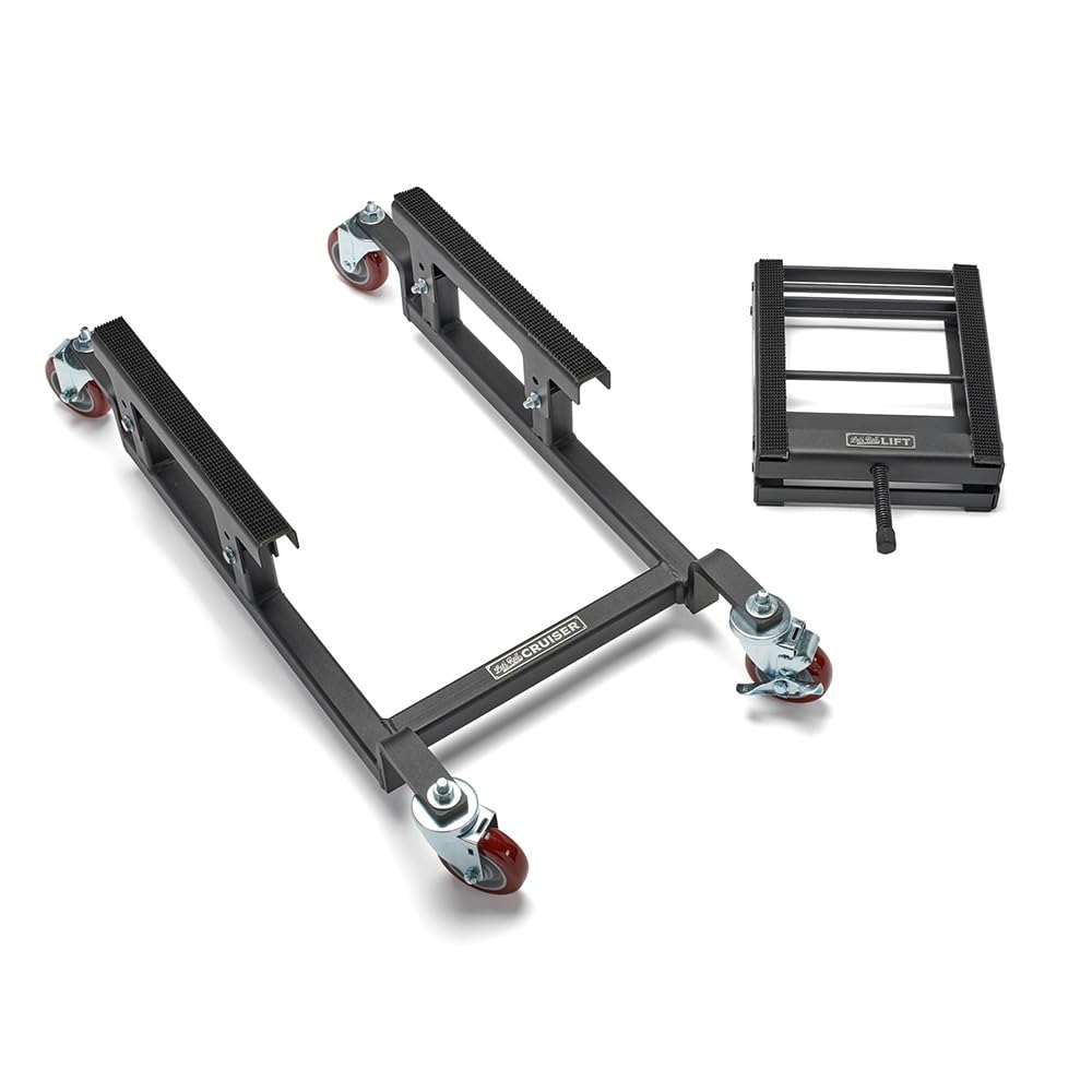Dolly, Apexx Pro Lift Jack, & Wall Rack