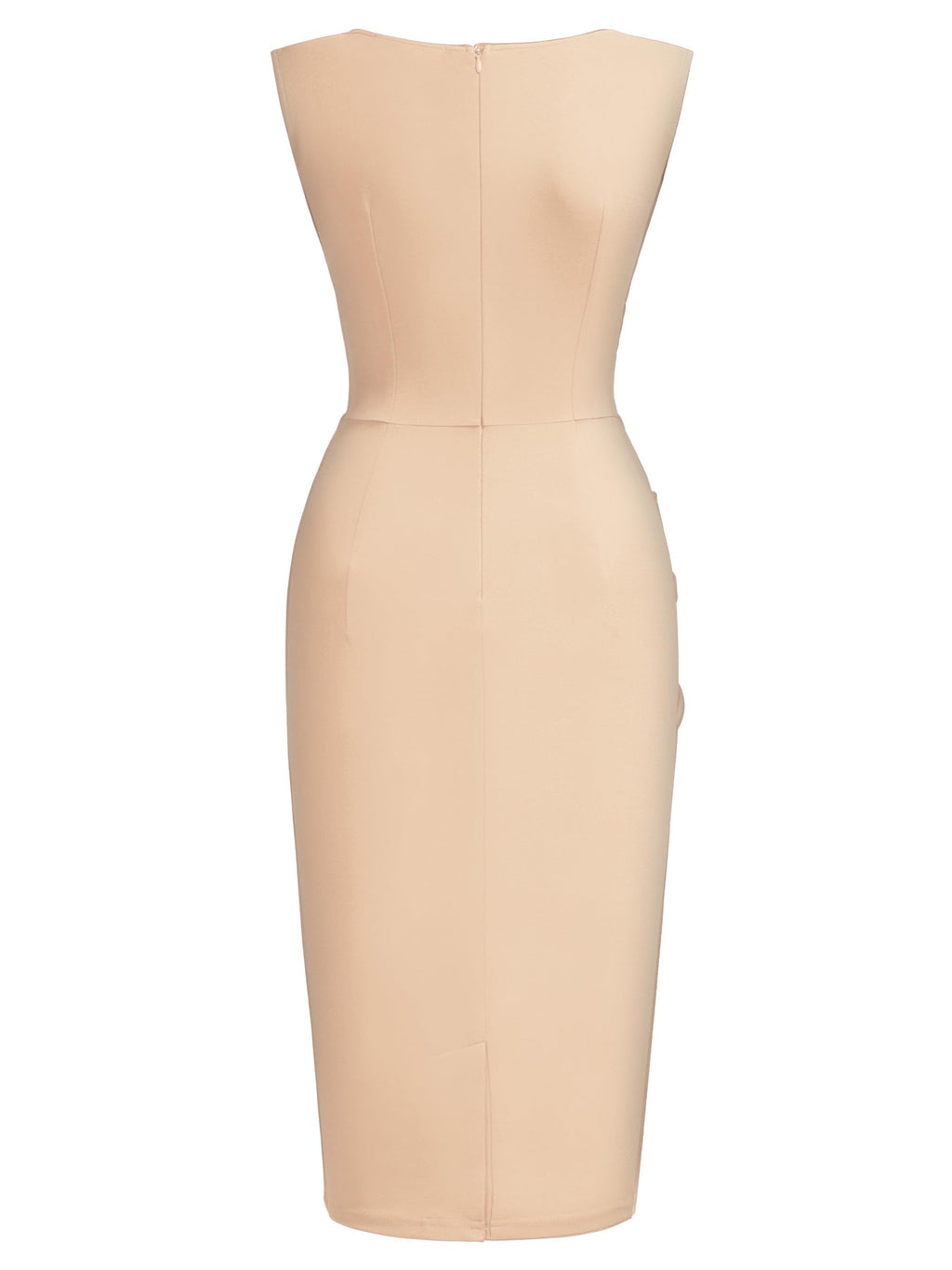 Miusol Women's Retro Ruffle Style Slim Work Pencil Dress
