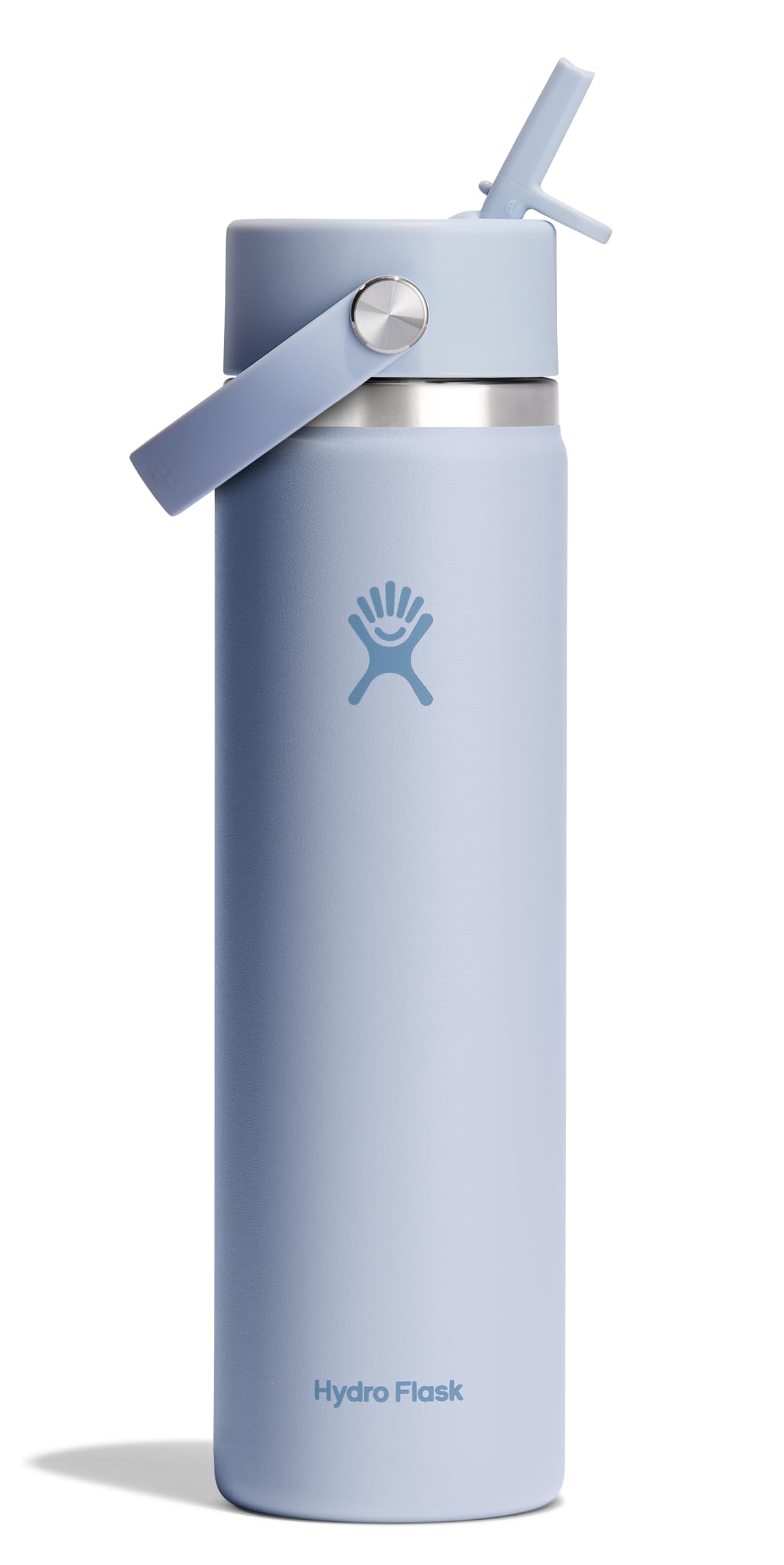Hydro Flask Water Bottle - Insulated Stainless Steel - Wide Straw Lid, Non Spill, Leakproof in 24 Oz Forest Green Arc