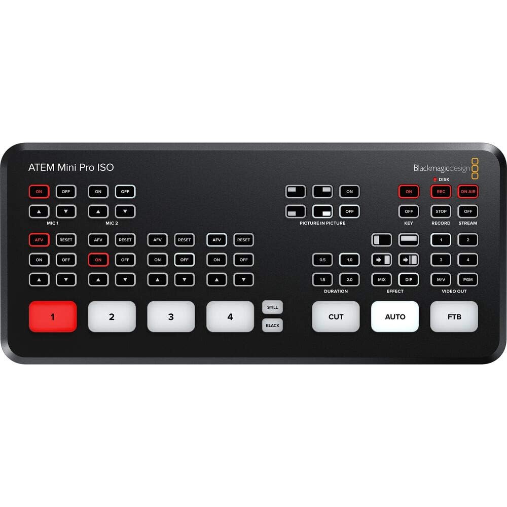 Blackmagic Design ATEM Mini Extreme HDMI Live Stream Switcher Bundle with 6’ HDMI Cable, 7’ Cat5e Cable, and 5-Pack of SolidSignal Cable Ties (SWATEMMINICEXT)