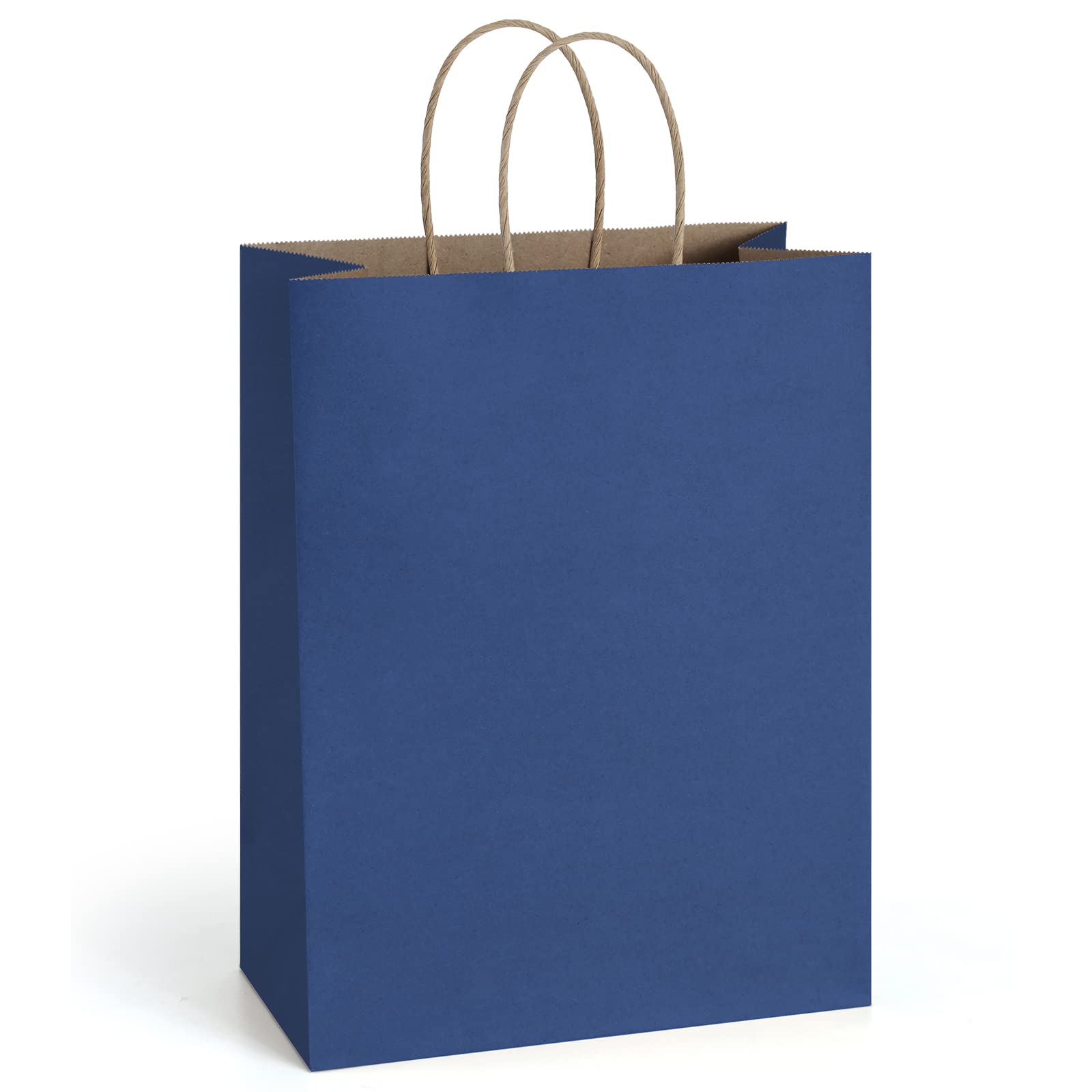 BagDream Gift Bags 10x5x13 25Pcs Kraft Paper Shopping Bags with Handles, for Gifts, Business, Merchandise, Retail, Party Favor, Black Recycled Paper Sacks