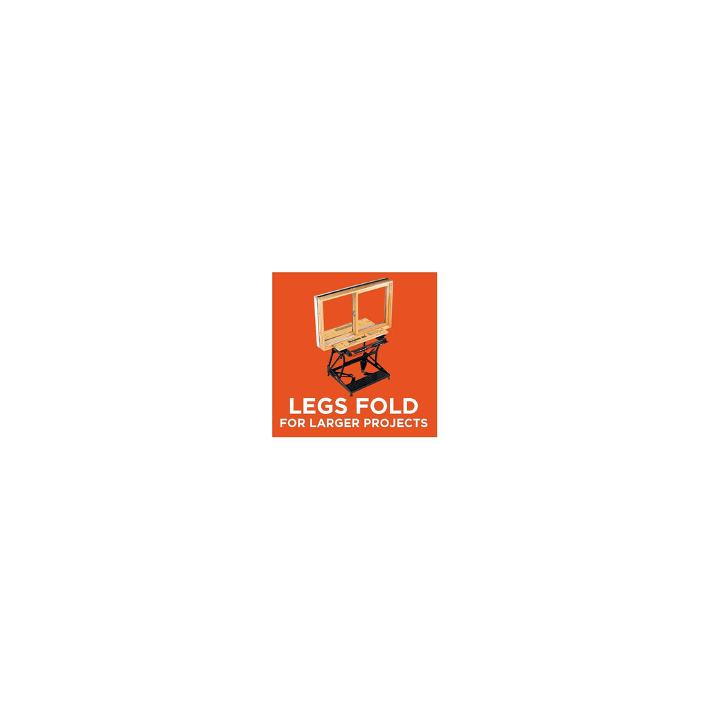 BLACK+DECKER Portable Workbench, Project Center and Vise with IRWIN QUICK-GRIP Clamps, One-Handed, Mini Bar, 6-Inch, 4-Pack (WM425-A & 1964758)