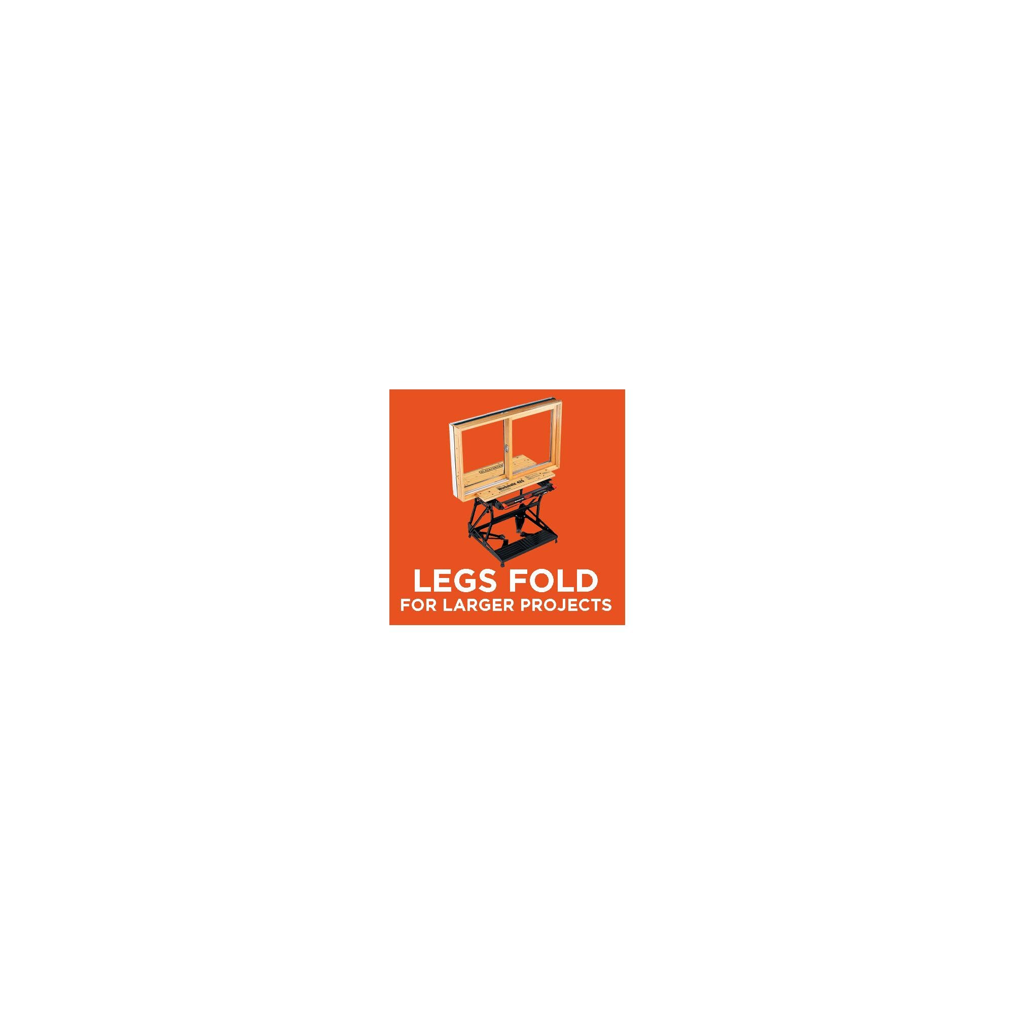 BLACK+DECKER Portable Workbench, Project Center and Vise with IRWIN QUICK-GRIP Clamps, One-Handed, Mini Bar, 6-Inch, 4-Pack (WM425-A & 1964758)