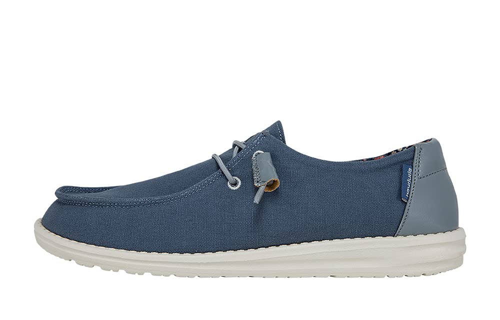 HEYDUDE Wendy Stretch Canvas Women’s Shoes, Women’s Slip-on Loafers, Comfortable & Light-Weight