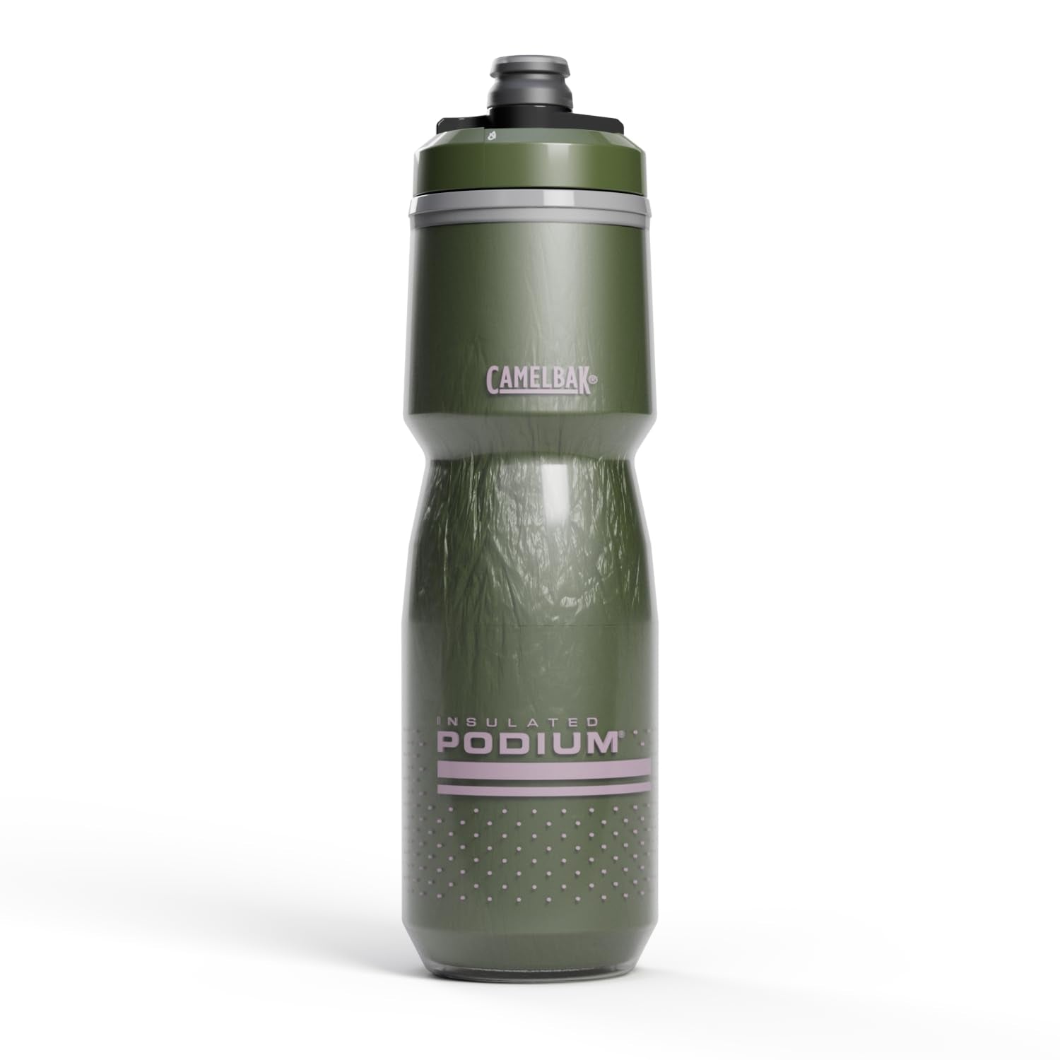 CamelBak Podium Chill Insulated Bike Squeeze Water Bottle, Cold Retention for Cycling, 24oz, Reflective Ghost