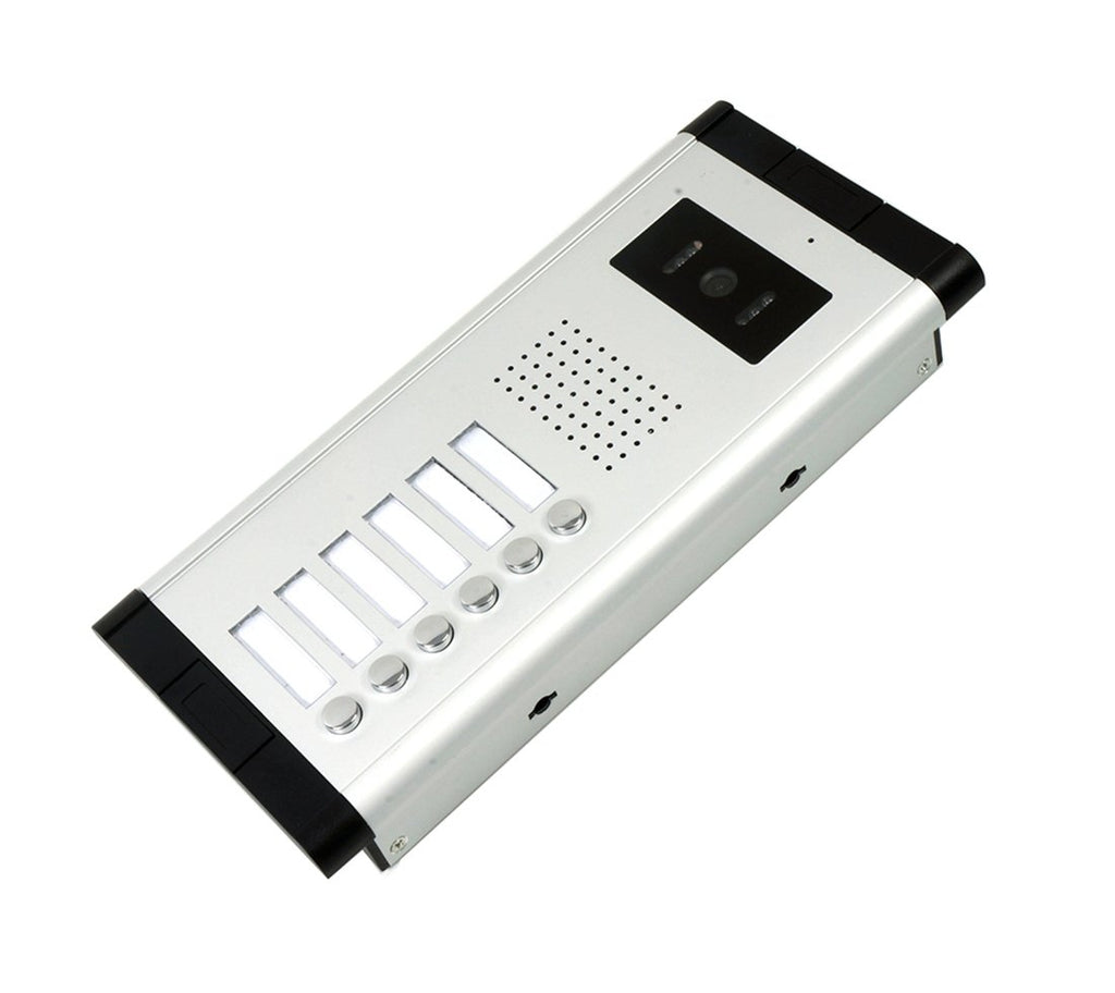 2 Units Apartment Video Intercom System, 7 Inch Monitor Wired Video Doorbell Door Phone Kits, Indoor Outdoor IR Camera, Monitoring, Unlock, 2 Way Intercom for Home Apartment