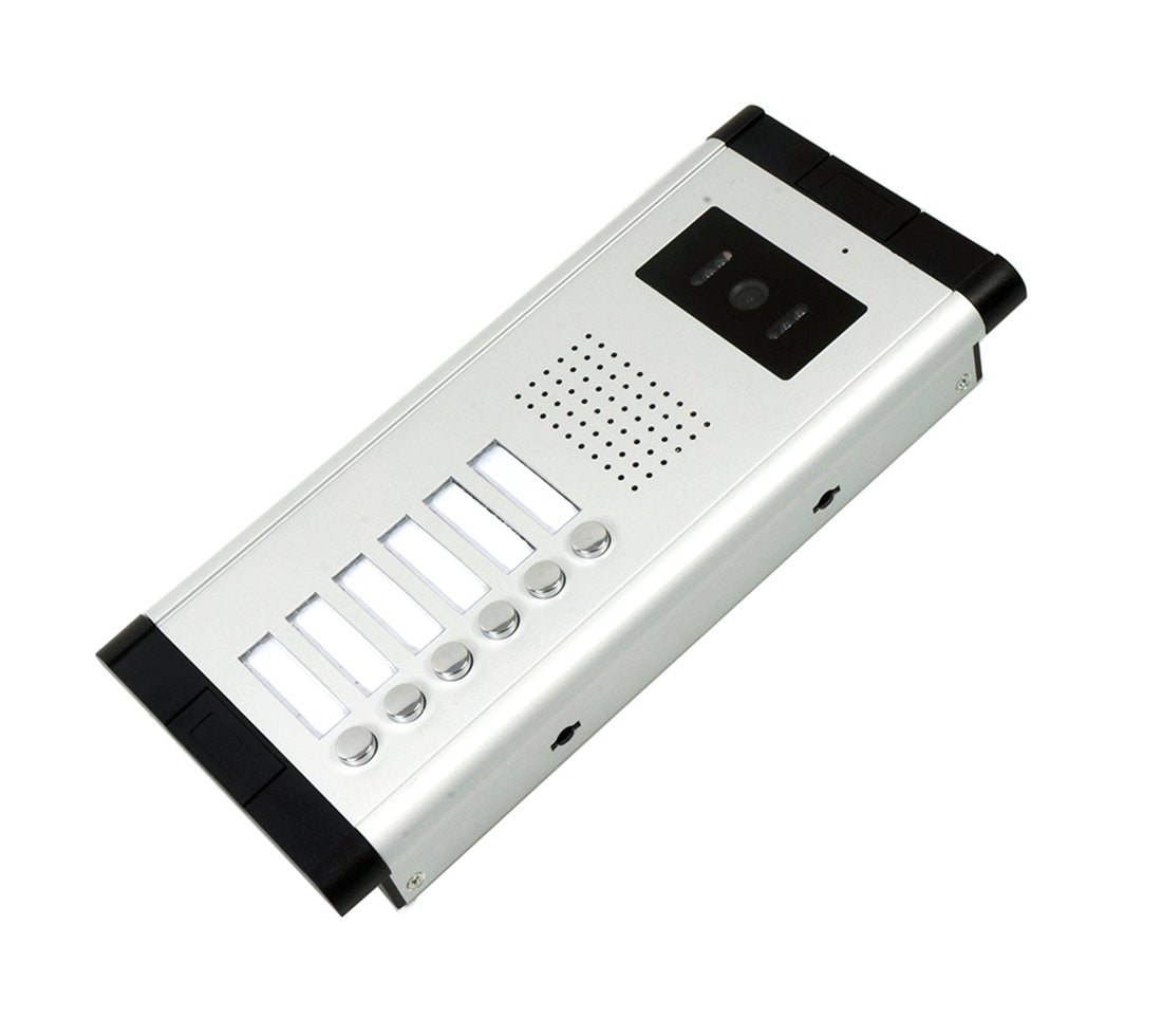 2 Units Apartment Video Intercom System, 7 Inch Monitor Wired Video Doorbell Door Phone Kits, Indoor Outdoor IR Camera, Monitoring, Unlock, 2 Way Intercom for Home Apartment