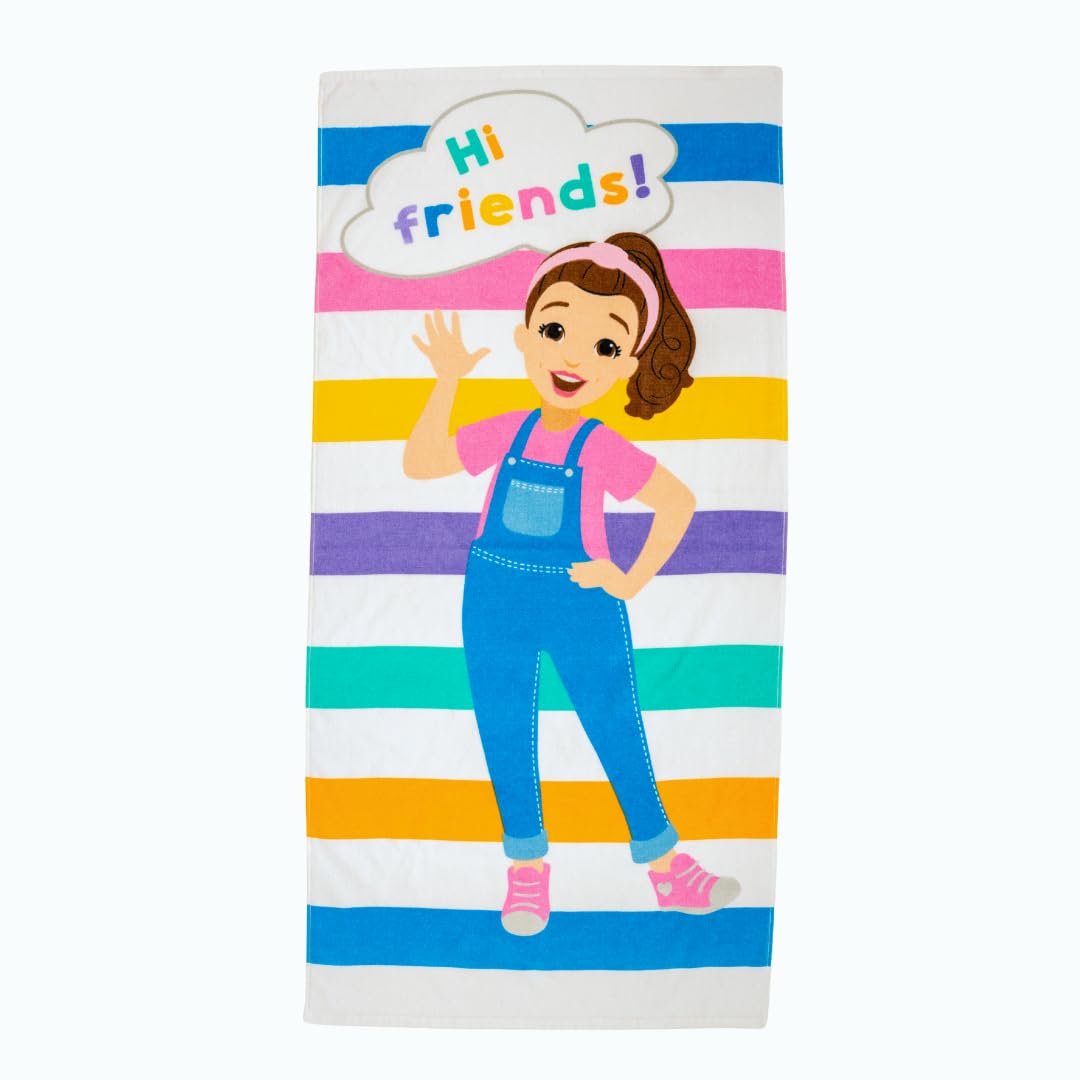 Barney Classic Kids Super Soft Cotton Bath/Pool/Beach Towel, 58 in x 28 in, (Offical Licensed Product) By Franco