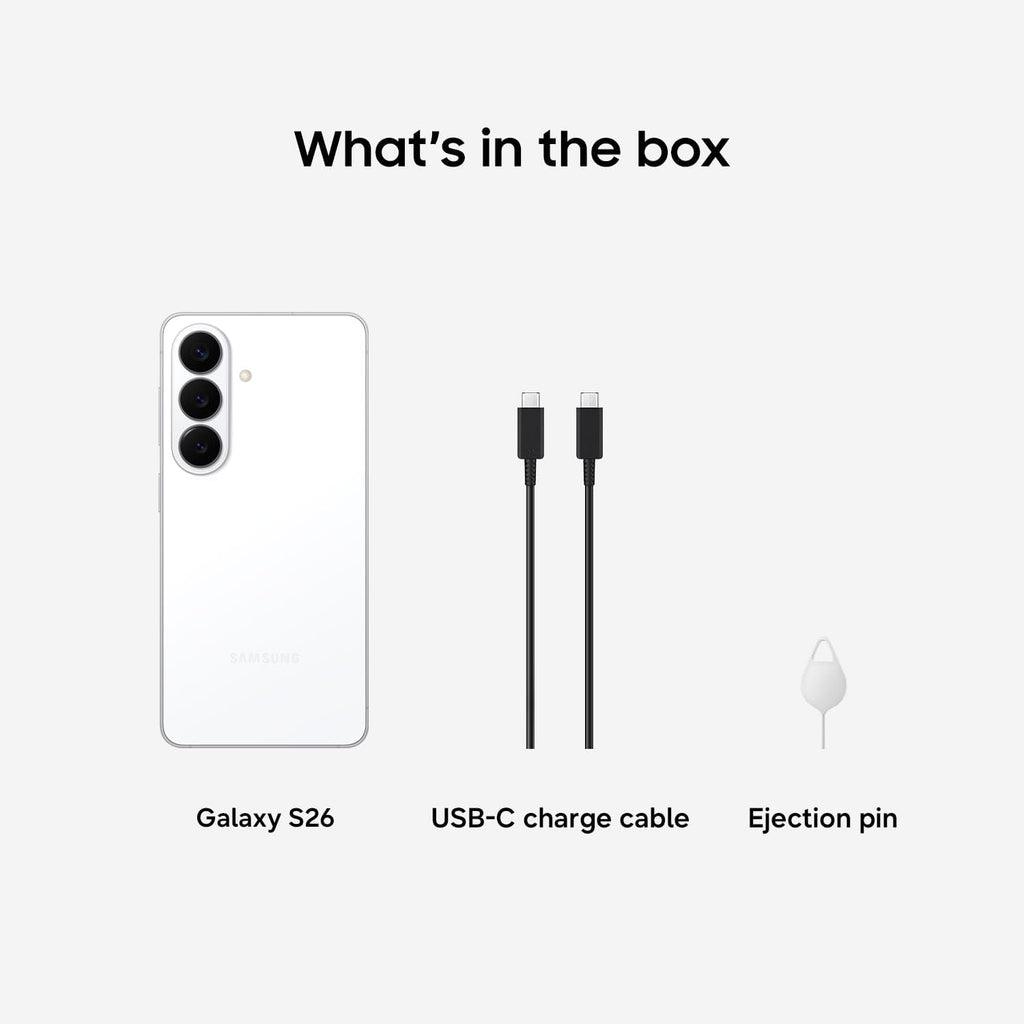 Samsung Galaxy S26 Ultra, Unlocked Android Smartphone, 512GB, Privacy Display, Galaxy AI, AI Camera, Super Fast Charging 3.0, Durable Battery, 2026, US 1 Year Warranty, White
