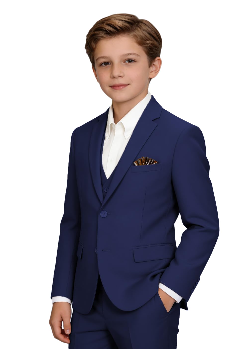 Boys' Suits Formal Tuxedo Slim Fit Boys Suit Set for Wedding Outfit Teen Boy Dress Clothes
