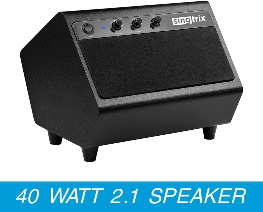 Singtrix Portable Karaoke Machine On Shark Tank, Kids & Adults, All-In-One Karaoke System, 350+Voice Effects & Autotuning, PA Speaker, Party Bundle, Karaoke Microphone, Use Free YouTube Karaoke Songs