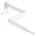 BOQORAD Clothes Drying Rack,Drying Rack Clothing,Luandry Drying Rack,Clothes Hanger Rack,Wall Mounted Luandry Rack,Folding Retractable,Frosted Stone Black Classic,ms-01