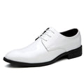 ZZHAP Men's Pointed-Toe Tuxedo Dress Shoes Casual Slip-on Loafer