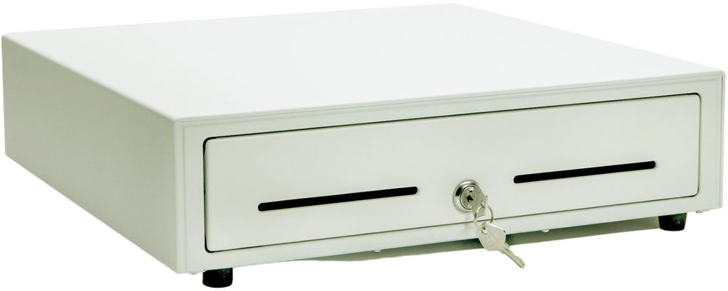 Star Micronics CD3-1616 5 Bill / 8 Coin Value Series Cash Drawer with 2 Media Slots and Included Cable (16" x 16") - Black