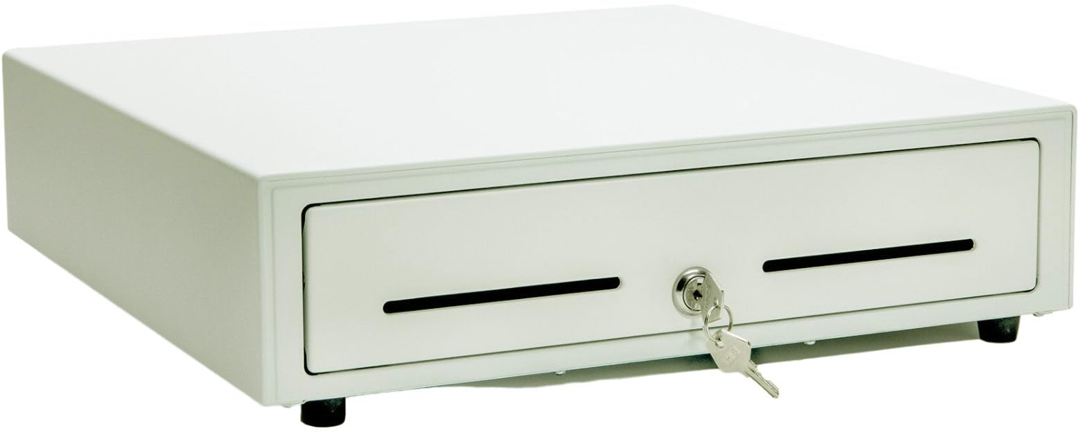 Star Micronics CD3-1616 5 Bill / 8 Coin Value Series Cash Drawer with 2 Media Slots and Included Cable (16" x 16") - Black