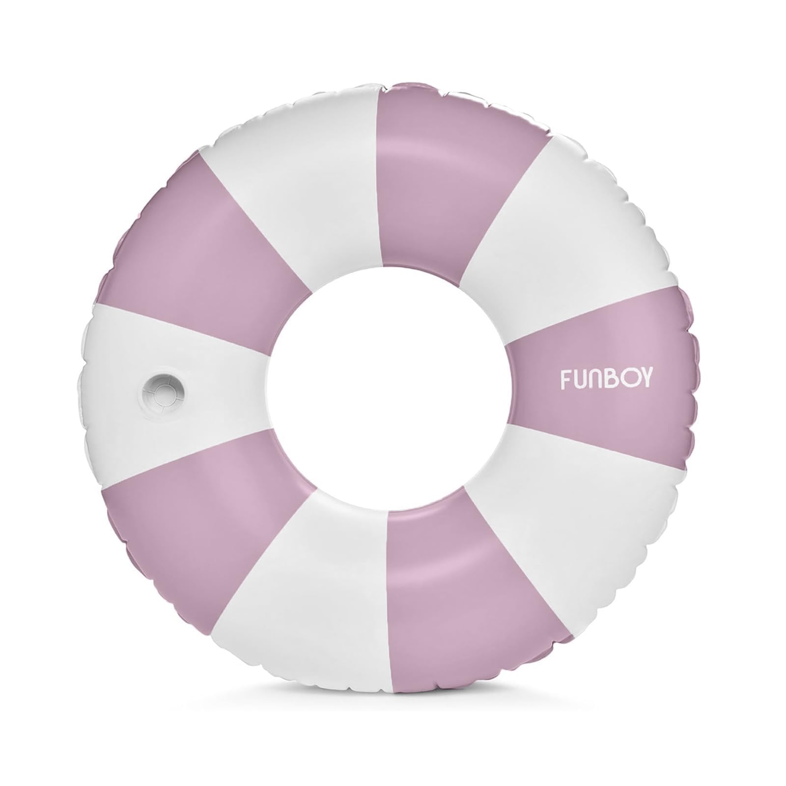 FUNBOY Giant Vintage Stripe Inflatable Tube Pool Float with Cup Holder 48" Large Pool Float for Adults Inner Tube Swimming Pool Toys Swim Rings Pool Lounger Float for Pool Party & Summer