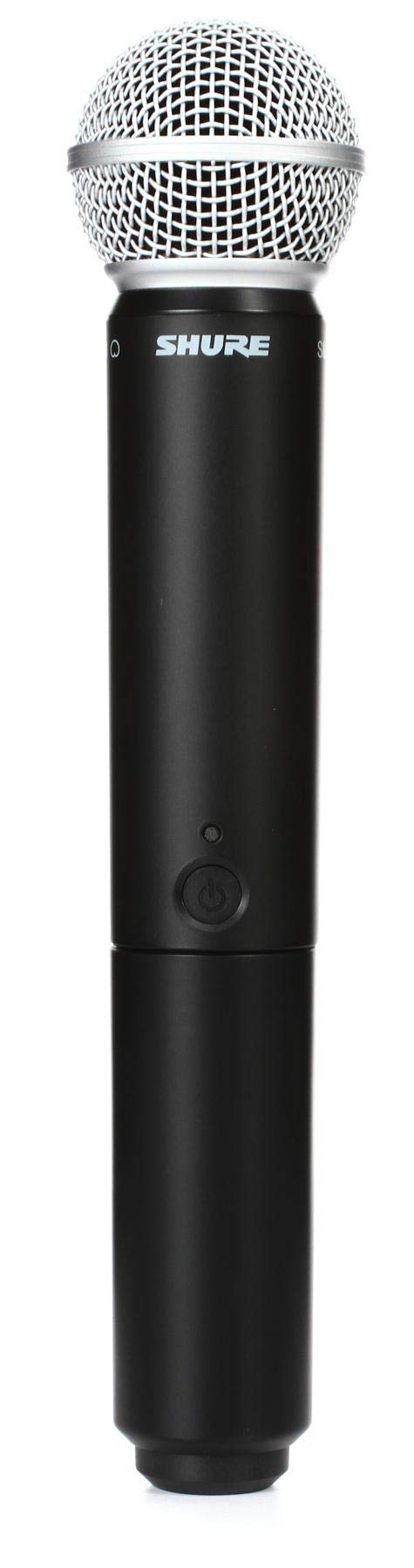 Shure BLX24/SM58 Wireless Microphone System - 14-Hour Battery Life, 300 ft Range, UHF | Includes SM58 Handheld Vocal Mic, Single Channel Receiver | H9 Band (BLX24/SM58-H9)
