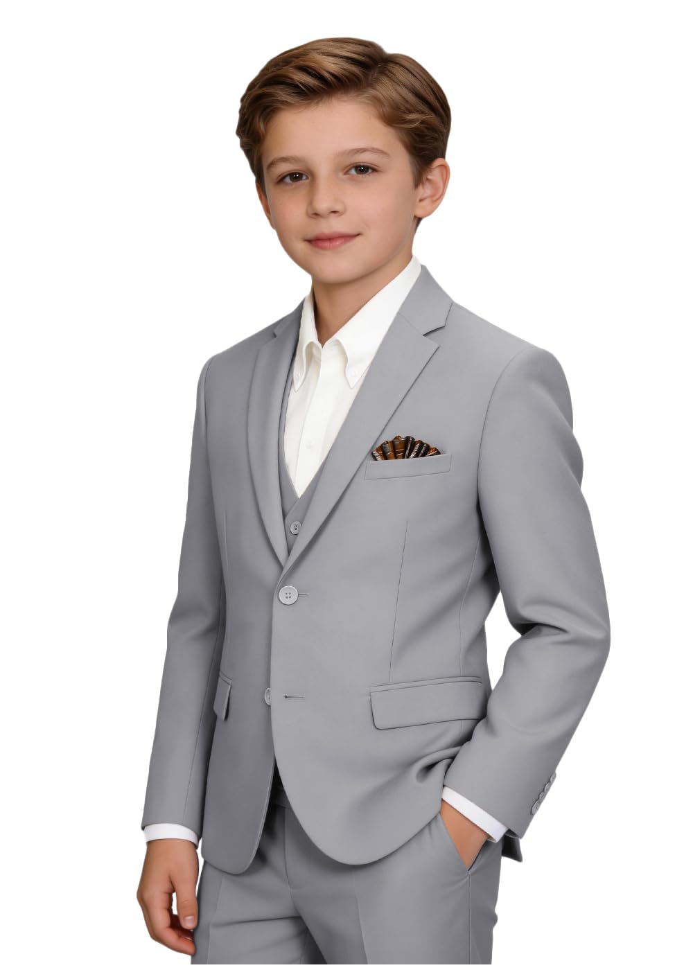 Boys' Suits Formal Tuxedo Slim Fit Boys Suit Set for Wedding Outfit Teen Boy Dress Clothes