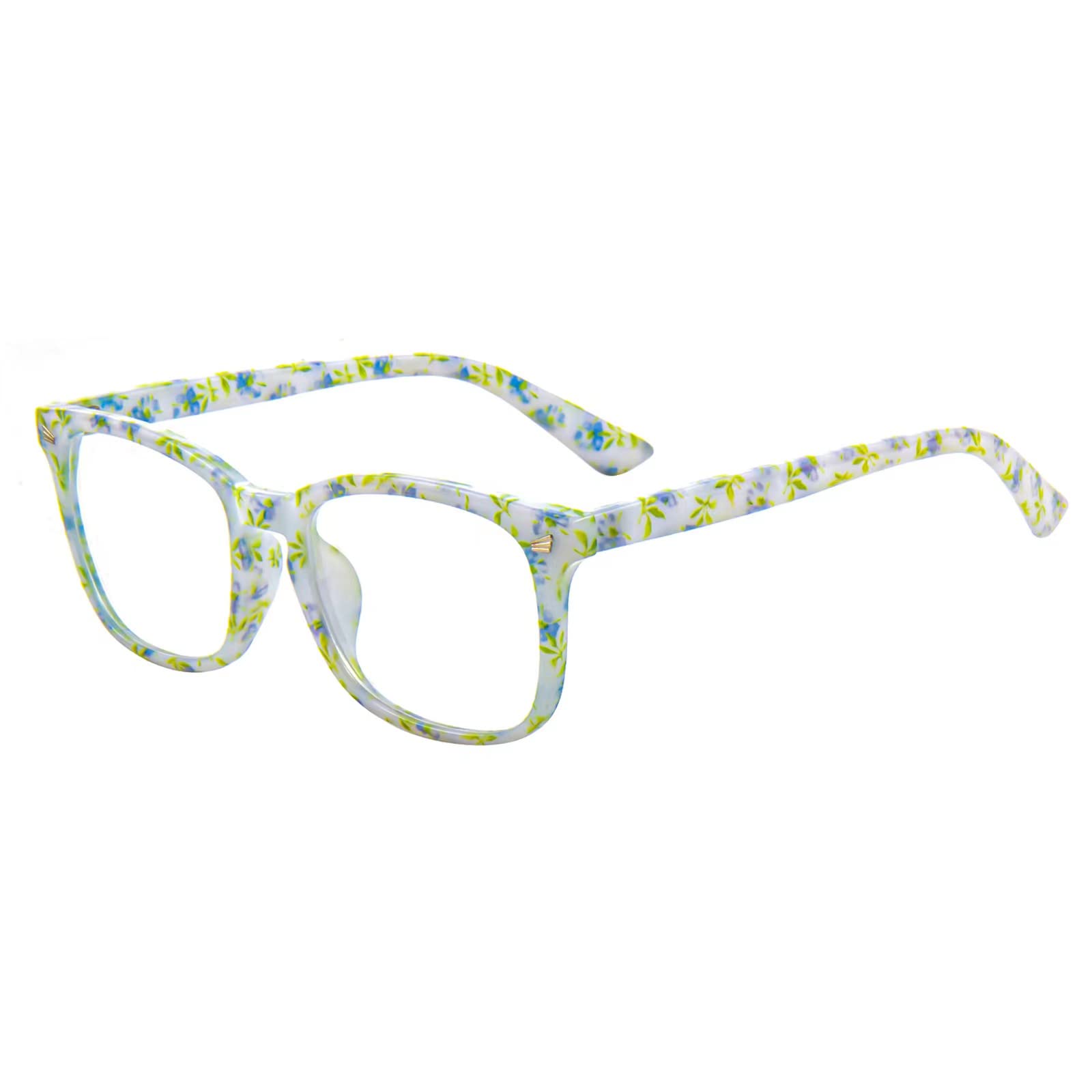 MAXJULI Blue Light Blocking Glasses,Computer Reading/Gaming/TV/Phones Glasses for Women Men(Transparent)
