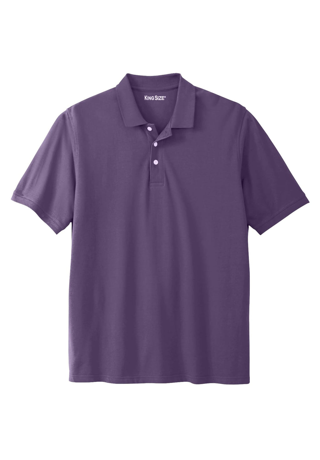 KingSize Men's Big & Tall Shrink-Less Classic Cotton Polo Shirt