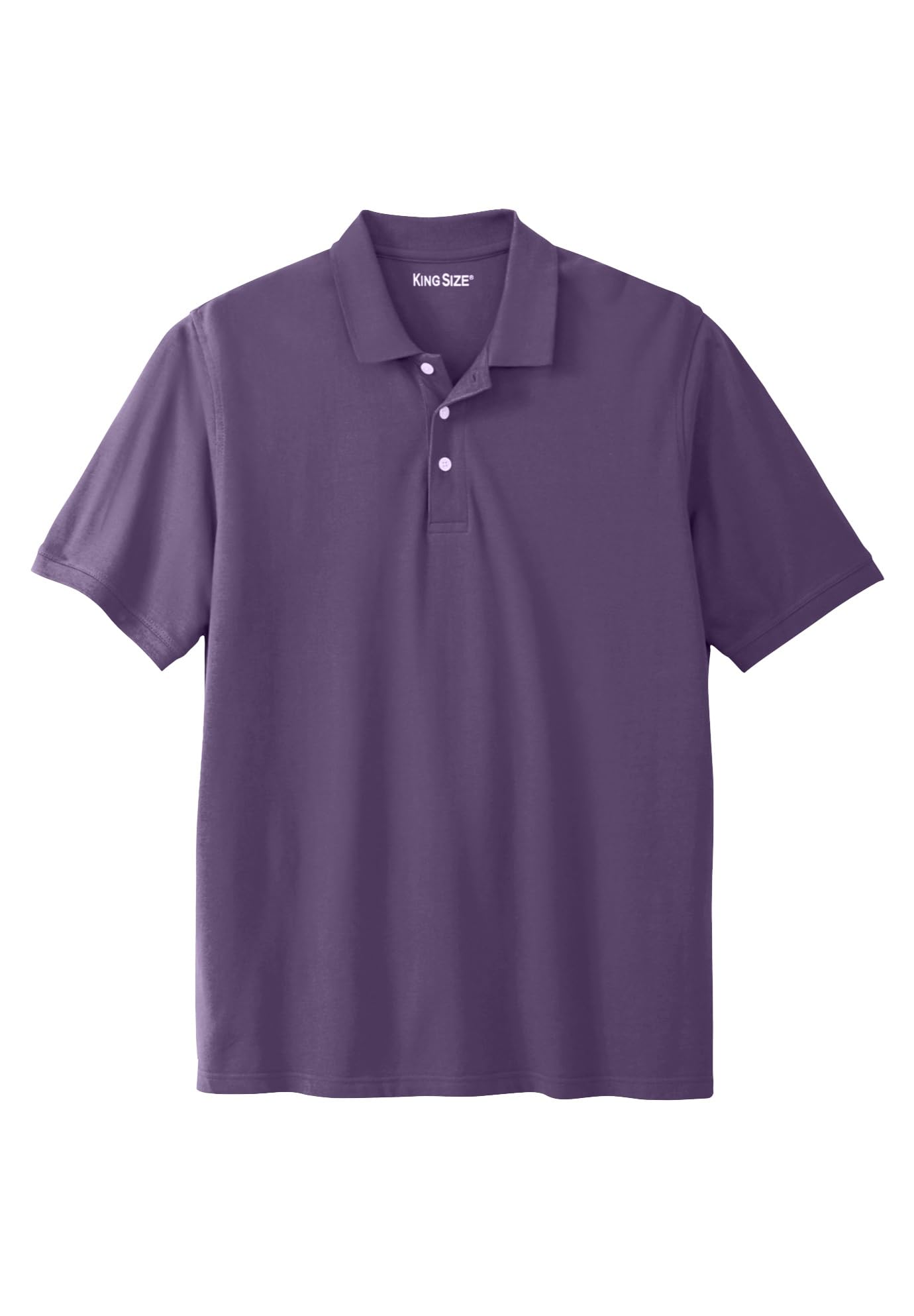 KingSize Men's Big & Tall Shrink-Less Classic Cotton Polo Shirt