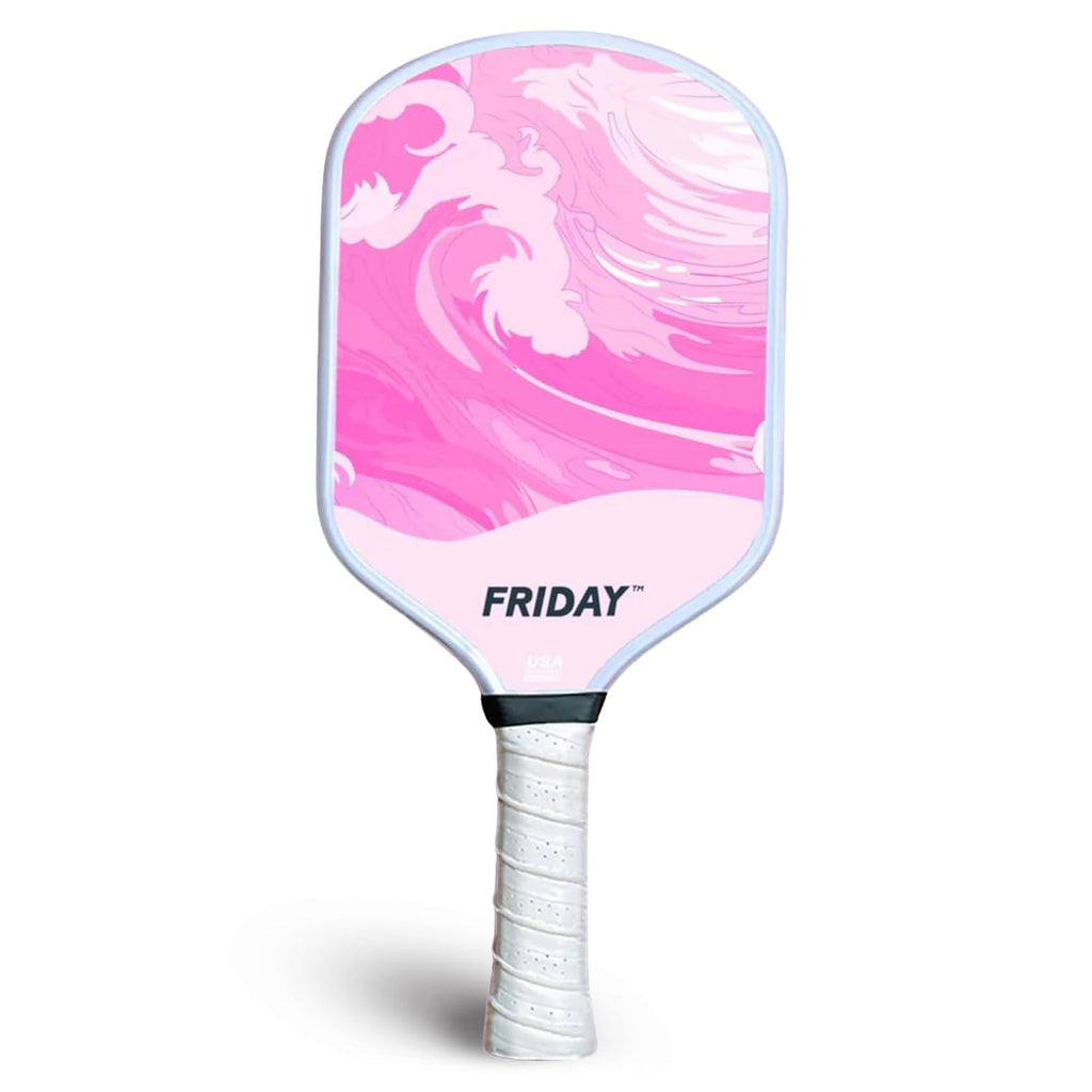 Friday Pickleball Paddle, USA Pickleball Approved, Durable Carbon Fiber, Thermoformed Unibody Design, Honeycomb Core, Gritty Surface for Spin | USA Pickleball Approved