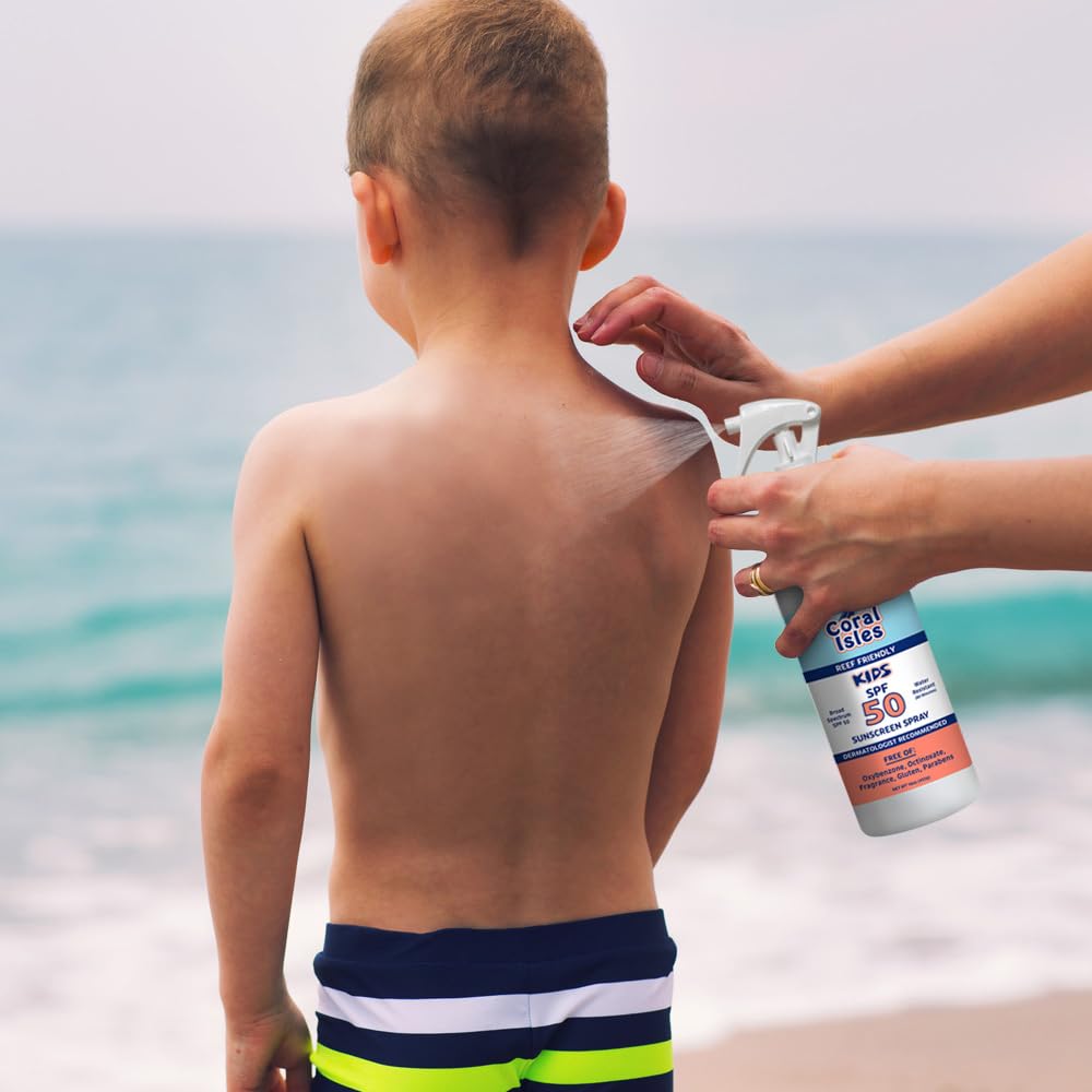 Coral Isles by Rocky Mountain Sunscreen | SPF 30 Lotion | Broad Spectrum UVA/UVB Protection | Hawaii Reef-Safe Act Compliant | Oxybenzone & Octinoxate Free | Water Resistant 80 Min. | 32 Fl Oz