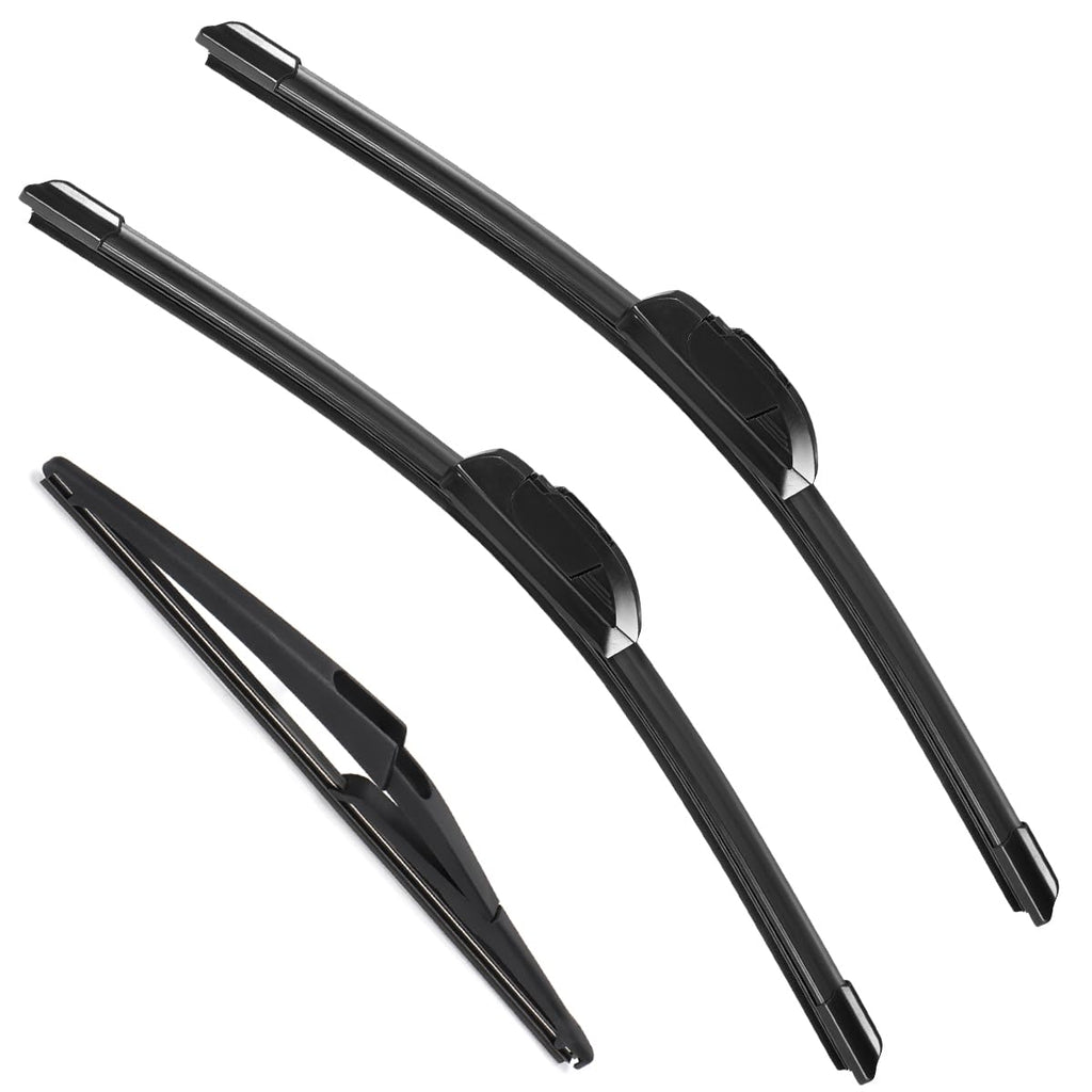 3 Pack Windshield Wiper Blades Compatible with Ford Escape 2008 2009 2010 2011 2012 Original Factory Quality Front Rear Wipers Blade Set for My Car - 20" 20" 12"