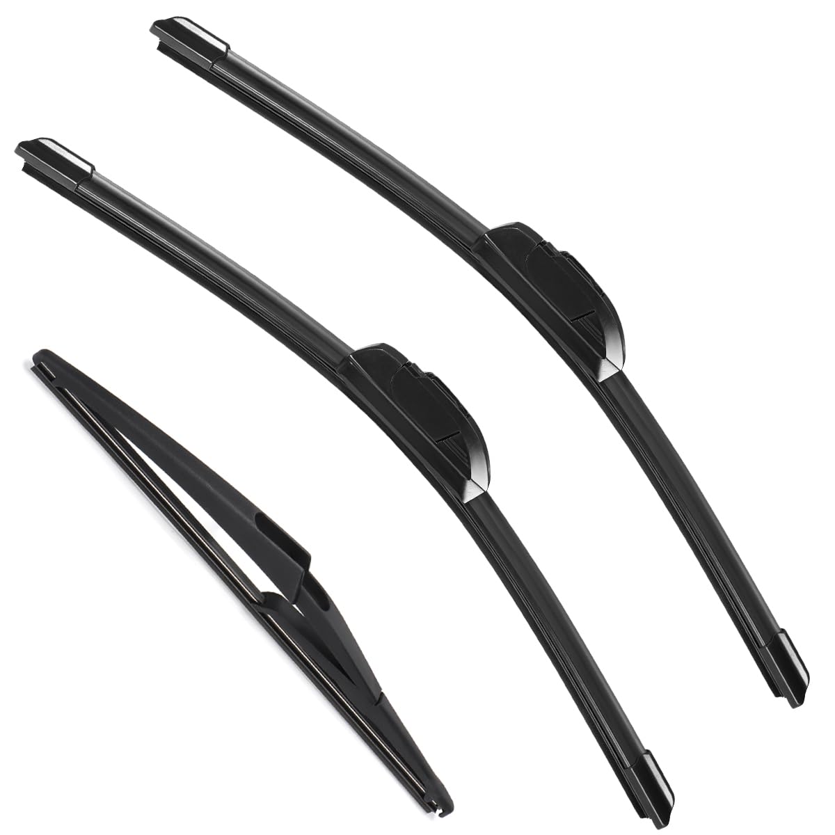 3 Pack Windshield Wiper Blades Compatible with Ford Escape 2008 2009 2010 2011 2012 Original Factory Quality Front Rear Wipers Blade Set for My Car - 20" 20" 12"