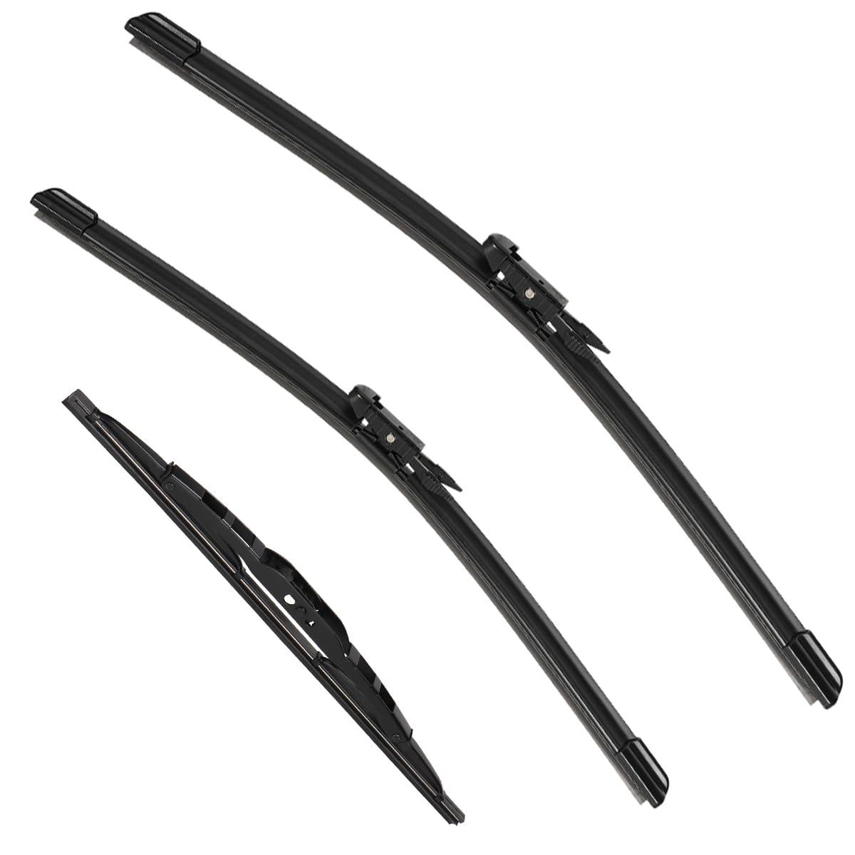 3 Pack Windshield Wiper Blades Compatible with Ford Escape 2008 2009 2010 2011 2012 Original Factory Quality Front Rear Wipers Blade Set for My Car - 20" 20" 12"