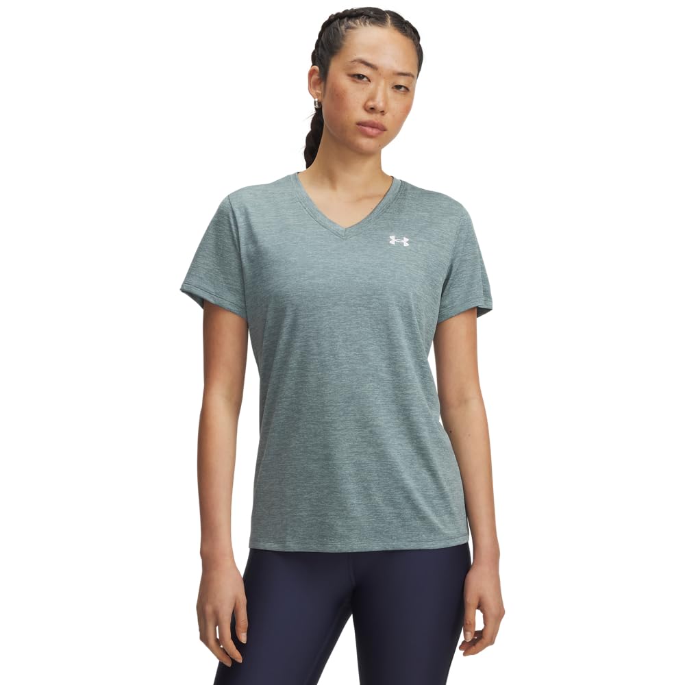 Under Armour Women's Tech Twist V Neck Short Sleeve T-Shirt
