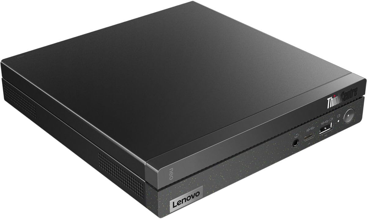 Lenovo ThinkCentre neo 50q Gen 4 Tiny Desktop Computer, Intel Core i5-13420H 2.1GHz, 16GB RAM, 256GB SSD, Windows 11 Pro, Black