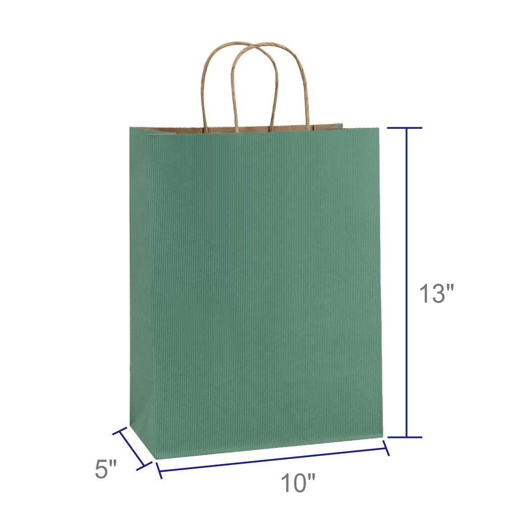 BagDream Gift Bags 10x5x13 25Pcs Kraft Paper Shopping Bags with Handles, for Gifts, Business, Merchandise, Retail, Party Favor, Black Recycled Paper Sacks