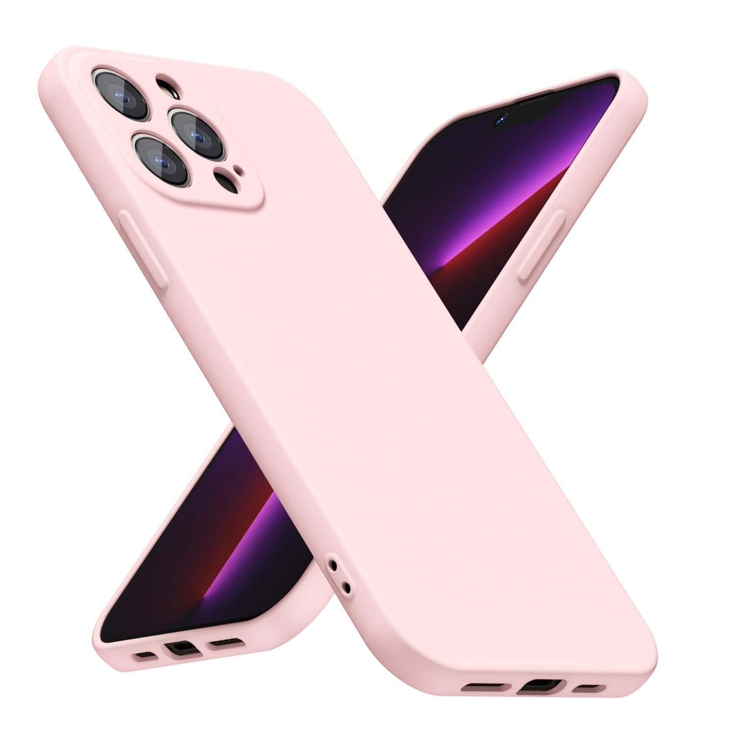 LoeoeL for iPhone 8 Plus/ 7 Plus Phone Case Silicone, Minimalist Ultra Thin Slim Soft Rubber Gel Solid Color Matte TPU Cute Case for Women, Girly Aesthetic Design & Camera Cover, Beige Stone Cream