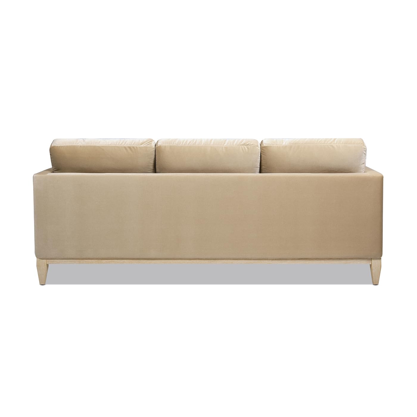 Jennifer Taylor Home Knox 84" Modern Farmhouse Performance Velvet Fabric Living Room Sofa Couch in Burnt Orange