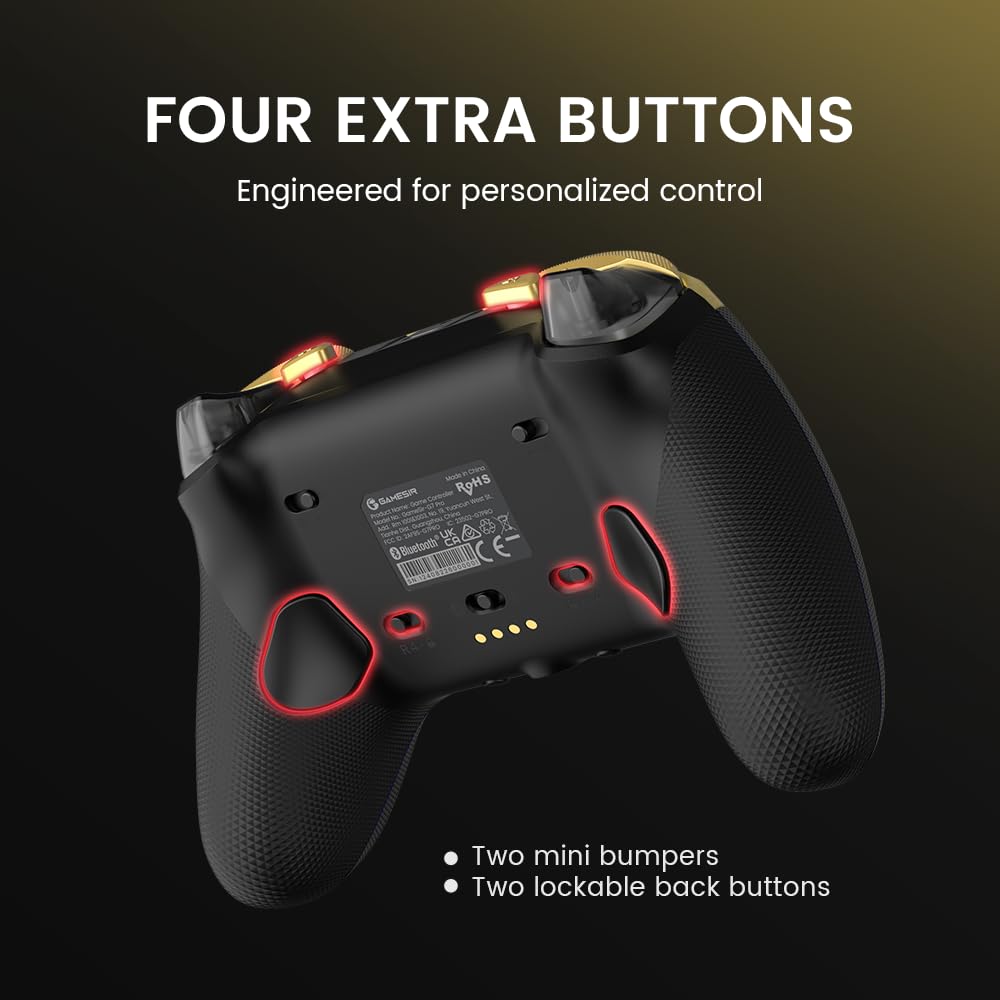 GameSir G7 Pro Wired Controller for Xbox Series X|S, Xbox One, Wireless Gamepad for PC&Android with TMR Sticks, Hall Effect Analog Triggers, 1000Hz Polling Rate, 3.5mm Audio Jack - Black