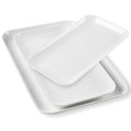 DELLING Large Serving Platter Set of 3, 16/14/12 Inch Porcelain Serving Trays for Party - Black Ceramic Rectangular Platters for Entertaining,Platter for Thanksgiving Christmas, Dishwasher Oven Safe