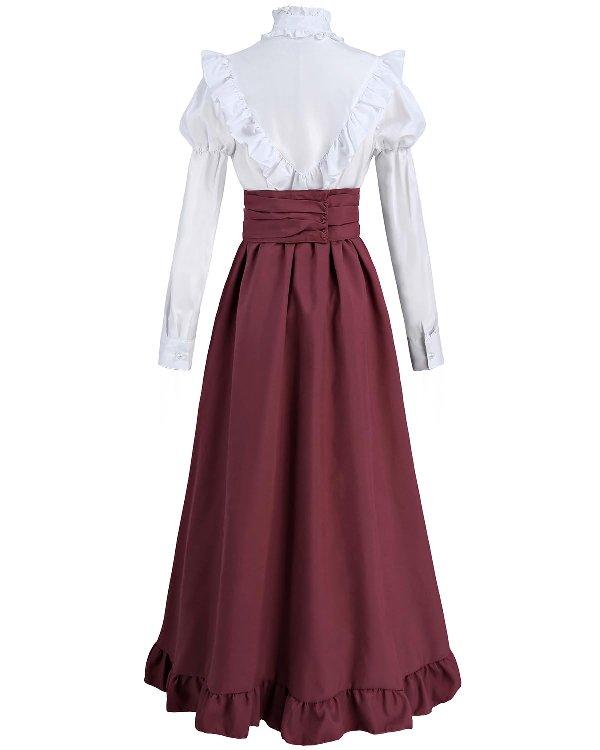 Victorian Dress for Women 2-Pieces 1800s Edwardian Dress Ball Gown Renaissance Costume