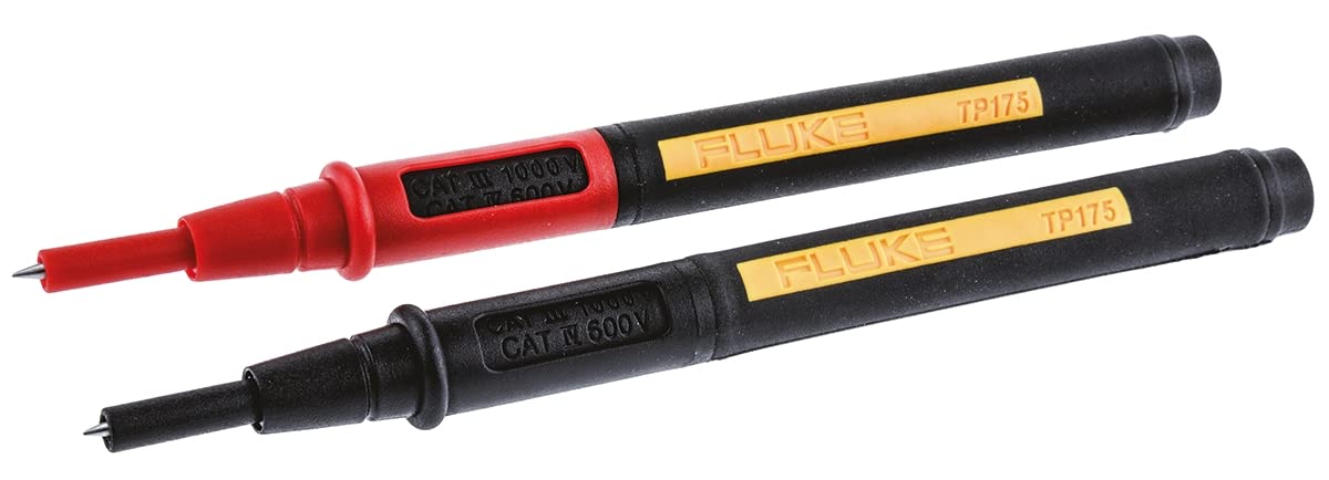 Fluke TP1 Slim-Reach Flat Blade Test Probe with Stainless Steel Tip, 1000V Voltage, 10A Current