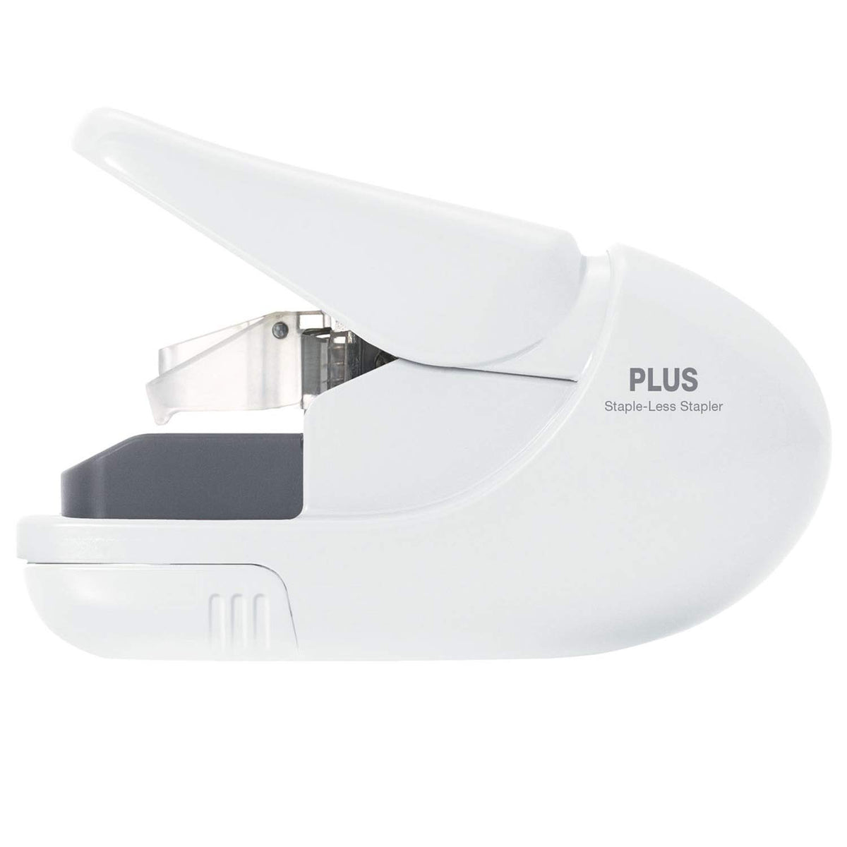 Plus Paper Clinch Compact Staple-Free Stapler, Blue Turquoise