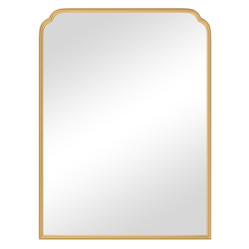 Ferytange 18X24 Inch Black Mirror for Wall with Metal Frame Rectangular Rounded Bathroom Vanity Mirror Anti-Rust, Hangs (Black 18" x 24")