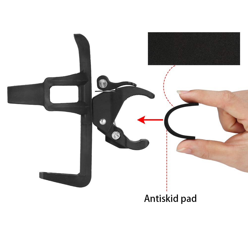Accmor Bike Water Bottle Holders No Screws, Universal Bike Cup Holder, 360 Degree Rotatable Bike Water Bottle Cage, Water Bottle Holders for Kids Bike Adult Bike, Black