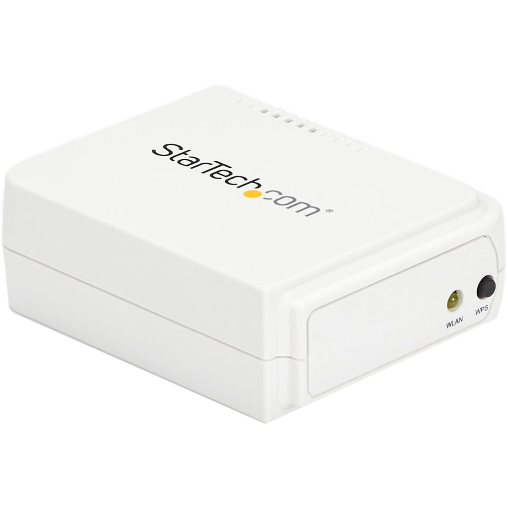 StarTech 1-Port USB 2.0 Network Print Server, 10/100 Mbps Auto-sensing, Wired Ethernet LAN USB Printer Server Adapter, TAA Compliant