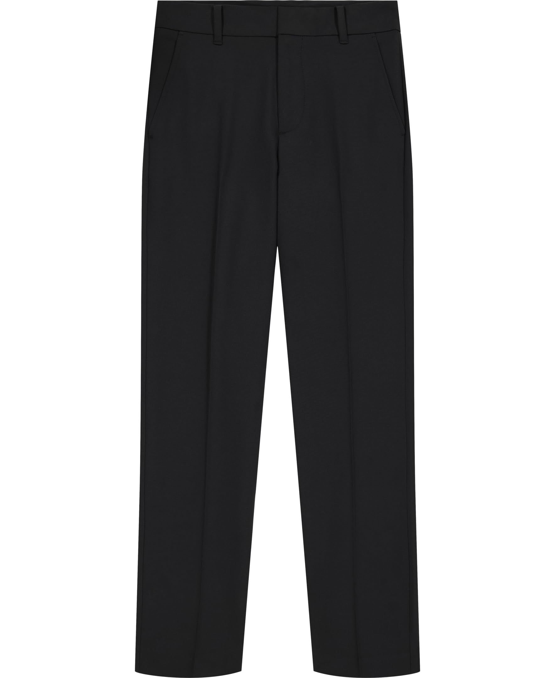 Tommy Hilfiger Boys' Th Flex Stretch Performance Dress Pant, Straight Leg Fit, Zip Fly & Belt Loops, Side & Back Pocket
