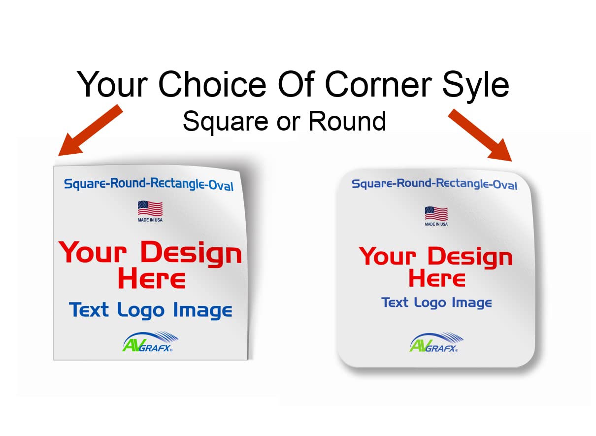 1.5 Inches Custom Sticker Personalized Labels Waterproof Dishwasher Safe Made USA, Custom Labels Business or Image Personalize Your Business Stickers