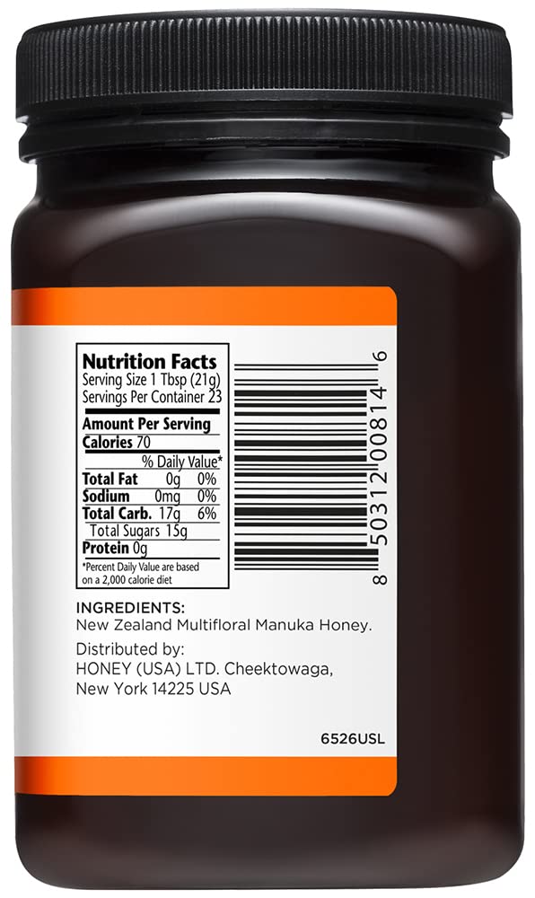 Manuka Doctor - MGO 80+ Manuka Honey Multifloral, 100% Pure New Zealand Honey. Certified. Guaranteed. Raw. Non-GMO (17.6oz)