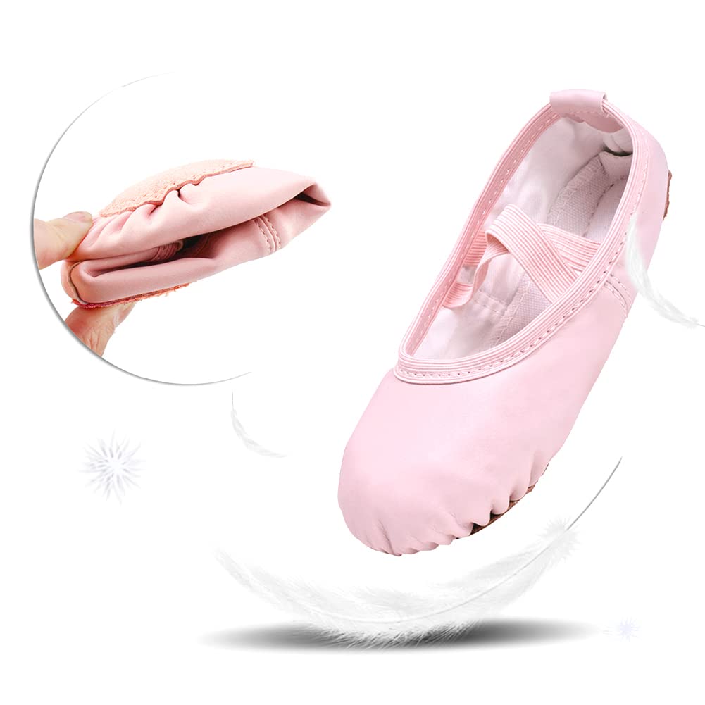 Stelle Ballet Shoes for Girls Toddler Ballet Slippers Soft Leather Boys Dance Shoes for Toddler/Little Kid/Big Kid