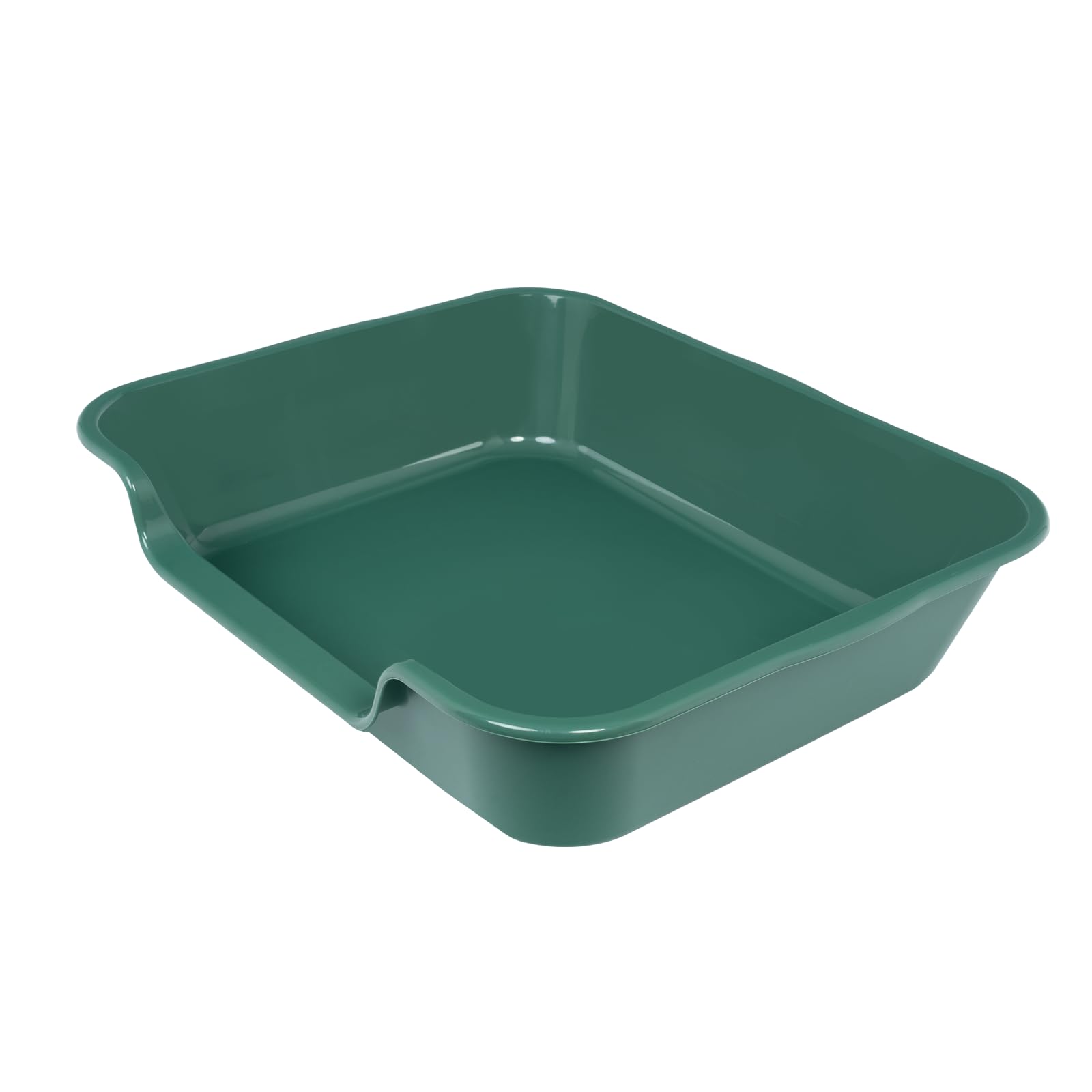 1 Pack of Extra Large Cat Litter Box (ABS Material), Low Entry Senior Litter Pen for Geriatric Kitty Big Cats, Jumbo Pet Safe Litter Boxes Tray for Pets Potty (Beach Sand, 20" L x 15.5" W)